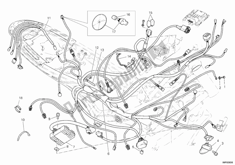 Todas las partes para Arnés De Cableado de Ducati Monster 696 USA 2009